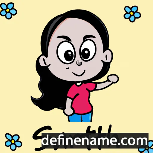 cartoon of the name Saritha