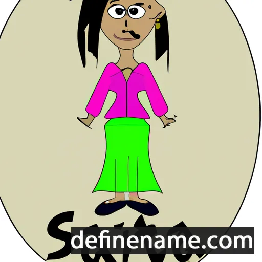 cartoon of the name Saritza