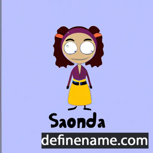 cartoon of the name Saronda