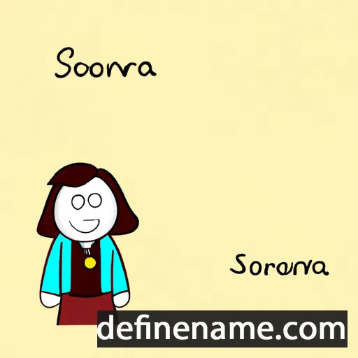 cartoon of the name Sarraounia