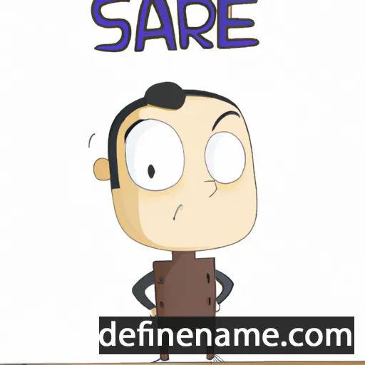 cartoon of the name Sarre