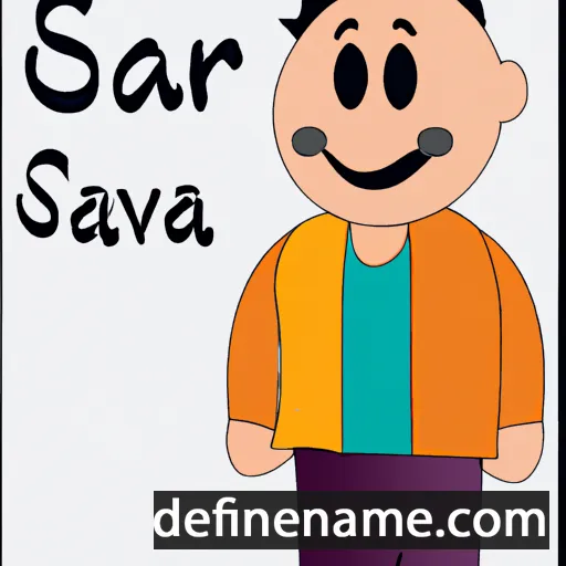 cartoon of the name Sarvar