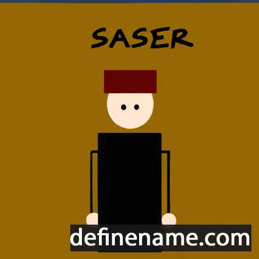 cartoon of the name Sasser