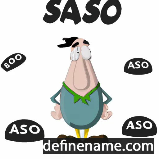 cartoon of the name Sasso