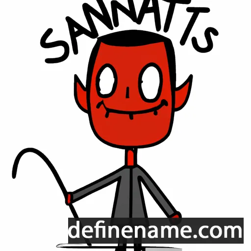 cartoon of the name Satanàs