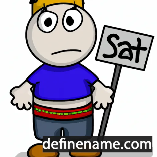 cartoon of the name Satsi