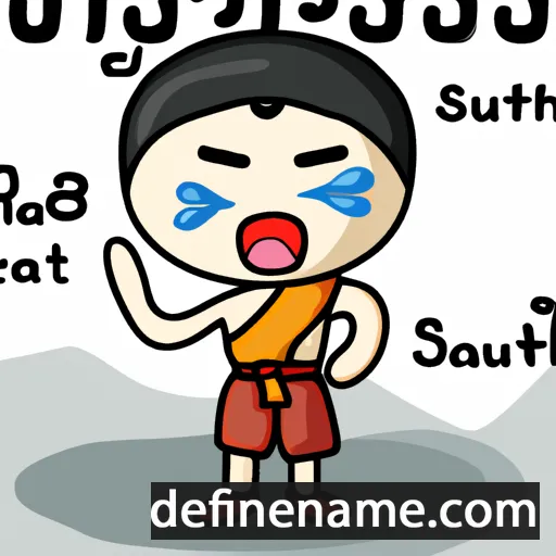 cartoon of the name Sattabut