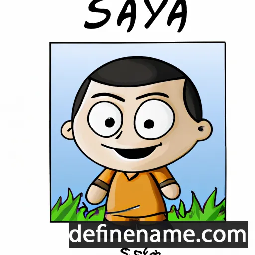 cartoon of the name Satya