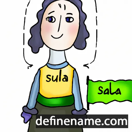 cartoon of the name Saulėja