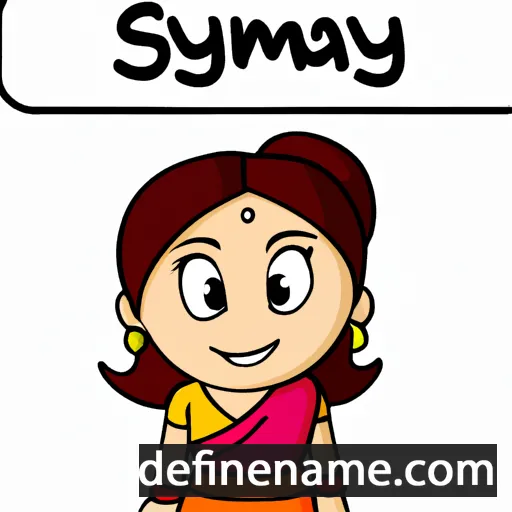 cartoon of the name Saumya