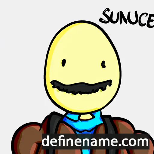 cartoon of the name Sauncie