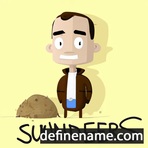 cartoon of the name Saunders