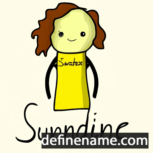 cartoon of the name Saundrie