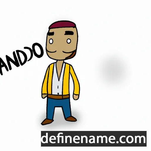 cartoon of the name Saundro