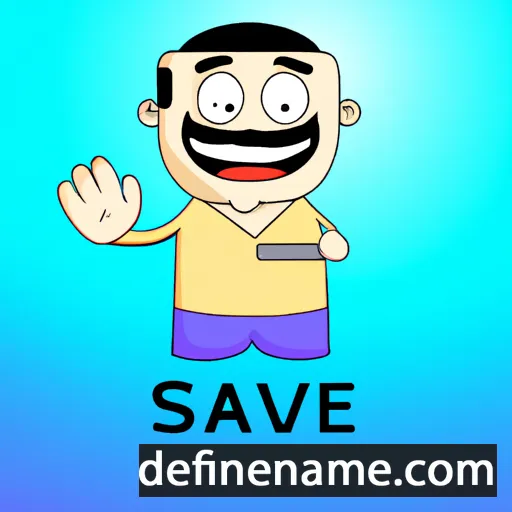 cartoon of the name Sav