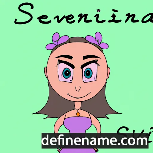 cartoon of the name Saverina