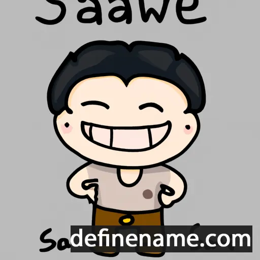 cartoon of the name Sawinee