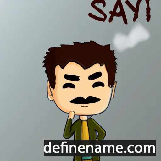 cartoon of the name Sayak