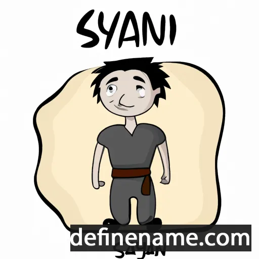 cartoon of the name Sayan