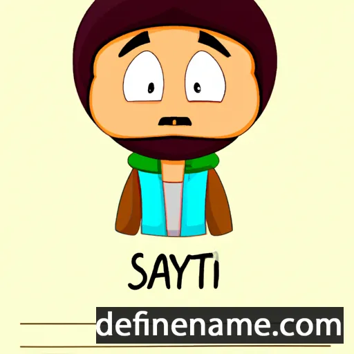 cartoon of the name Sayat