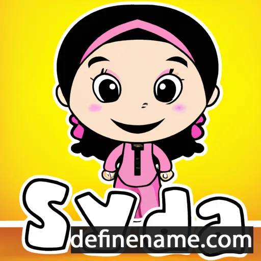 cartoon of the name Sayida