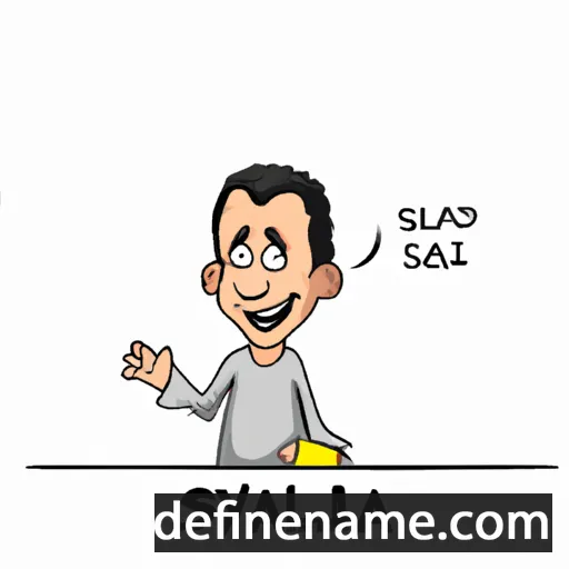 cartoon of the name Sayidafzal