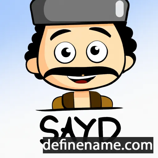 cartoon of the name Sayidat