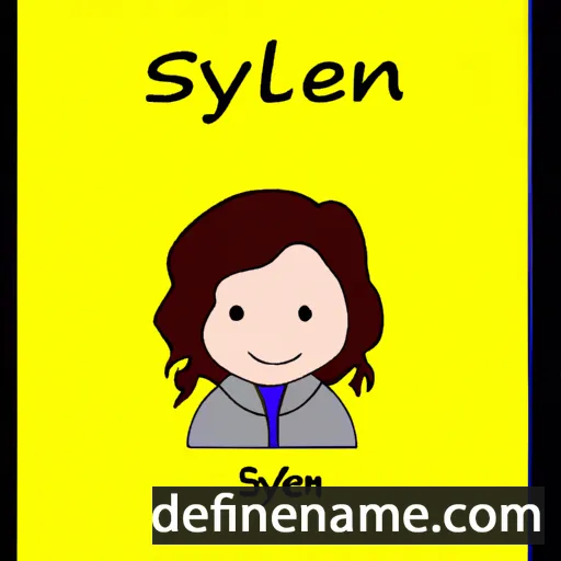 cartoon of the name Saylen