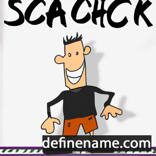 cartoon of the name Schalk