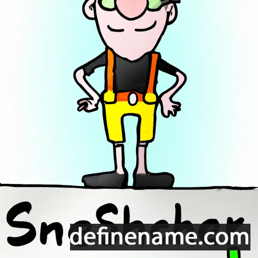 cartoon of the name Schmerzenreich