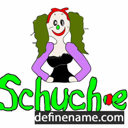 cartoon of the name Schönche