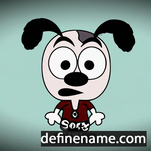 cartoon of the name Scoey