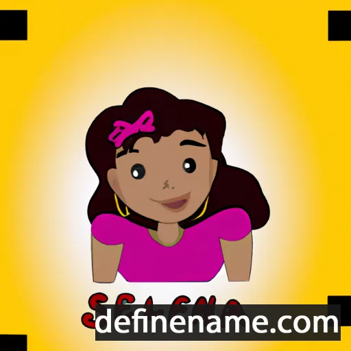 cartoon of the name Séléna