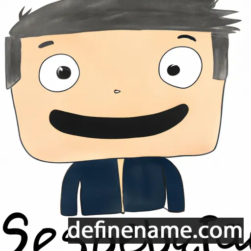 cartoon of the name Sebasti