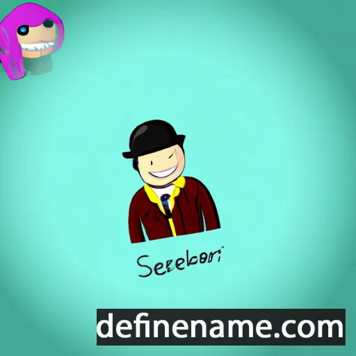 cartoon of the name Seberino