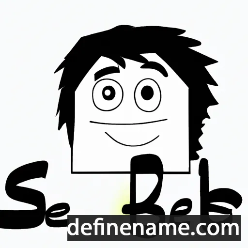 cartoon of the name Sebie