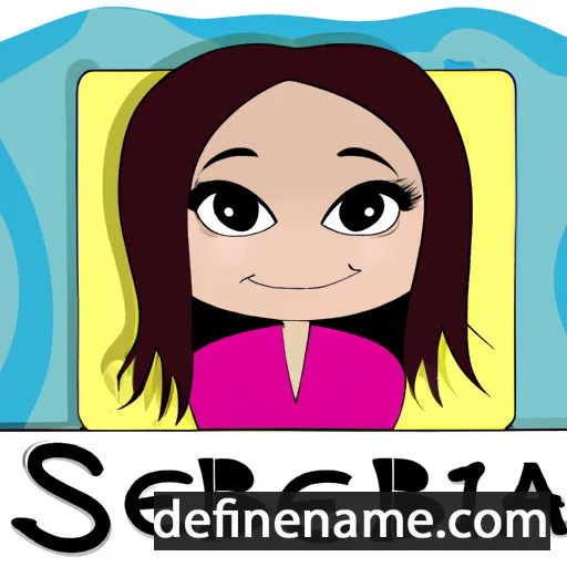 cartoon of the name Sebina