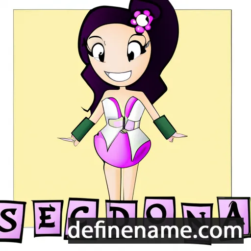 cartoon of the name Sedonia