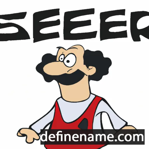 cartoon of the name Sefer