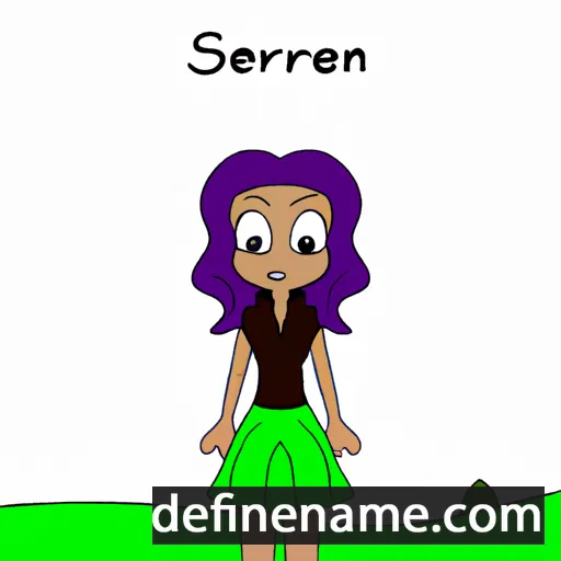 cartoon of the name Seferina