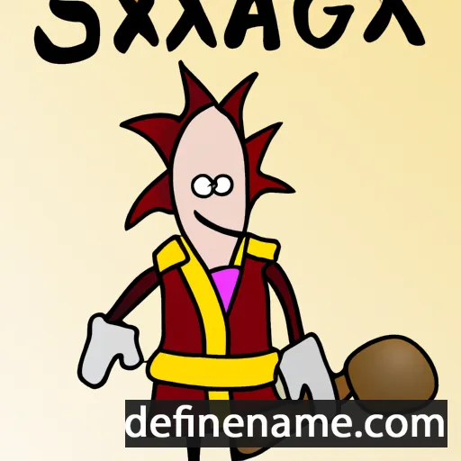 cartoon of the name Segovax