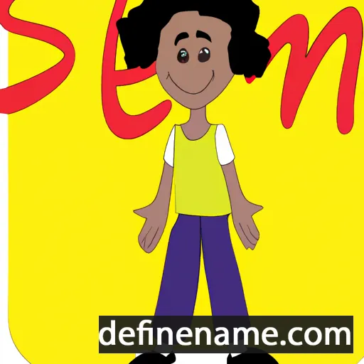 cartoon of the name Selam