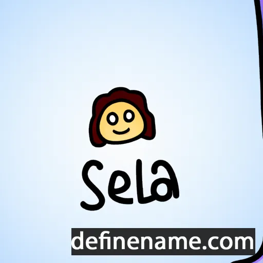 cartoon of the name Sellah