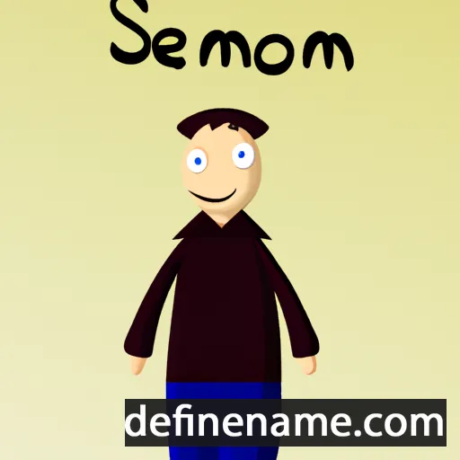 cartoon of the name Semjon