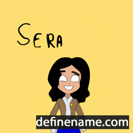 cartoon of the name Senara