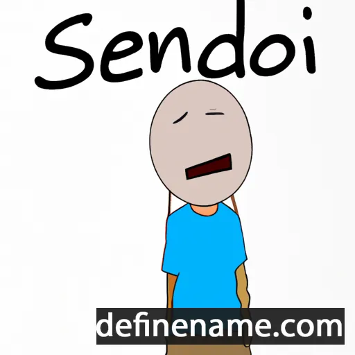 cartoon of the name Sendi