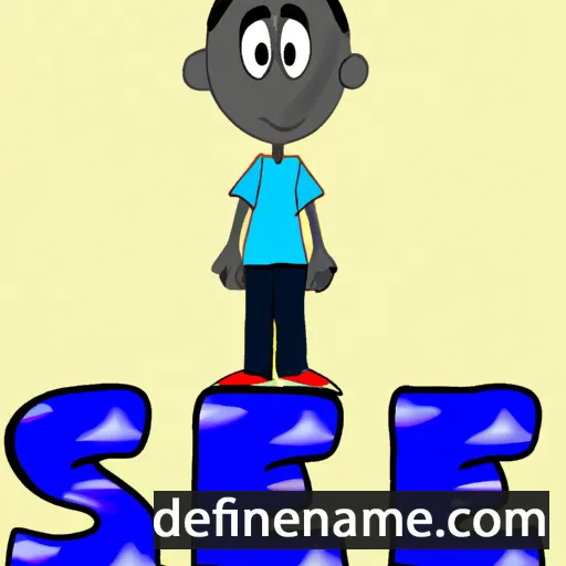 cartoon of the name Sene