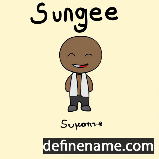 cartoon of the name Sengdeuane