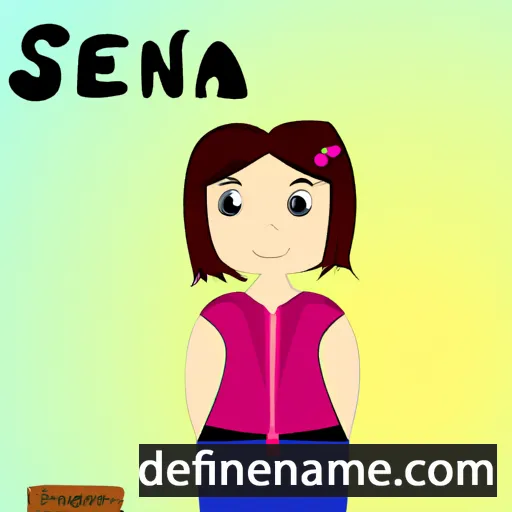 cartoon of the name Senija