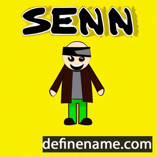 cartoon of the name Senin